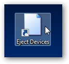 Parancsikon létrehozása és a gyorsbillentyűk, hogy biztonságosan eltávolíthatja az USB eszközt (címke) Parancsikon létrehozása és a gyorsbillentyűk a biztonságos eltávolítás eszközök USB