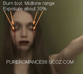 Készítsen Photoshop grafikát a stílus horror (Soft Light Soft) Készítsen Photoshop grafikát a stílus horror
