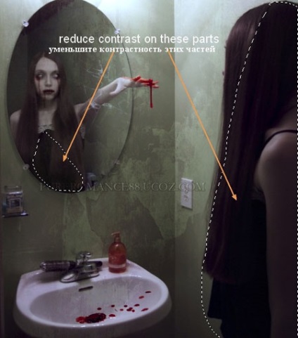Készítsen Photoshop grafikát a stílus horror (maszk vágómaszkot) Készítsen Photoshop grafikát a stílus horror