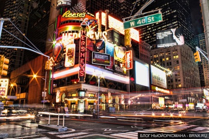 Times Square - a híres terület New York