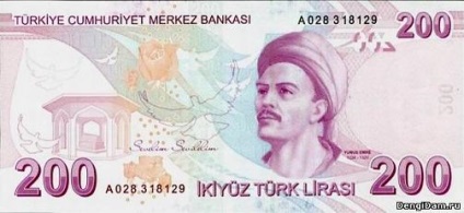 Török líra történelem és típusú modern bankjegyek