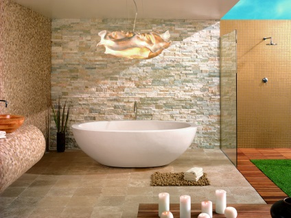 Bath kő és kő cserép belsőépítészeti és természetes kő utánzás, design