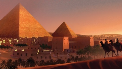 Nagy Piramis Kheopsz Giza - az első csoda a világon