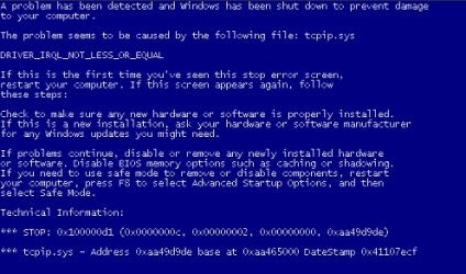 A Windows 10 kék képernyő megoldás