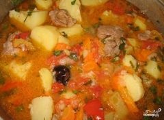 Sült bárány burgonyával - lépésről lépésre recept fotók