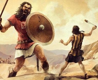 Bibliai karakterek Dávid és Góliát
