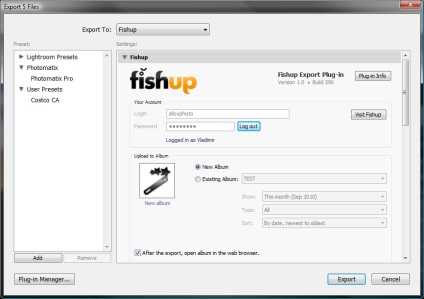Hogyan működik a plug-in fishap Lightroom (Lightroom) Hogyan működik a plug-in fishap Lightroom