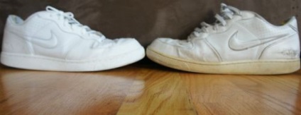 Hogyan tisztítható fehér cipőt, és távolítsa el a sárgaság otthon