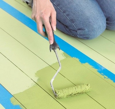 Hogyan kell festeni a padlón, a javítás és a design lakások saját kezűleg