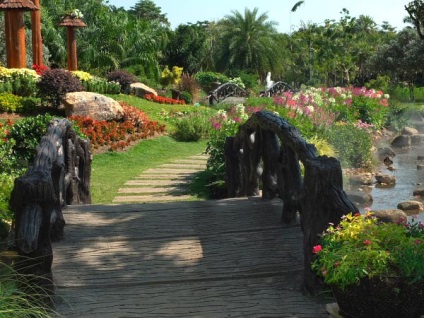 Gyönyörű virágágyások és Park Royal növényvilág ratchaphruek Chiang Mai, az ötleteim a kert és a kert