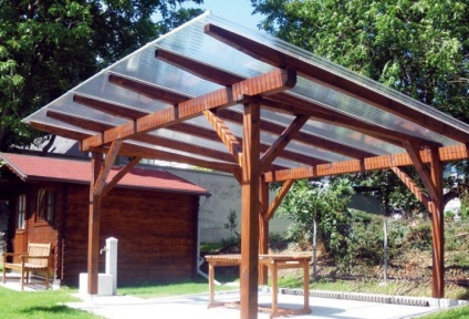 A tető egy pergola