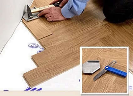 Laminált Herringbone (laikus laminált lábak) laminált halszálkás