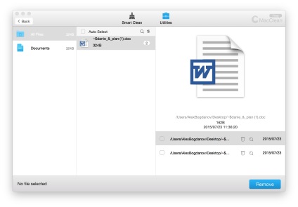 Macclean - egy ingyenes megoldás, hogy tisztítsa meg a mac, hírek és vélemények a Mac OS X