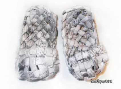 Mesterkurzus szövés szárából újságból csövek (ajándéktárgy szárából cipő a kezét) - Tengeri hobby