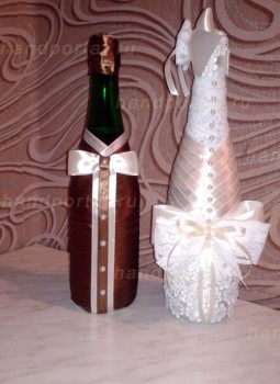 A mester osztály díszítő esküvői palack - bármi, amit saját kezűleg