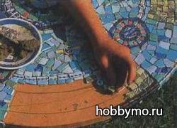 Mesterkurzus egy mozaik asztal kezét - a tenger hobby