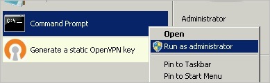 Beállítása OpenVPN szerver windows