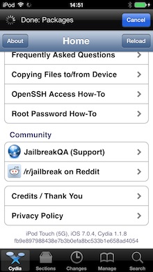 Lekötve jailbreak iOS-7 - használati program apple iphone