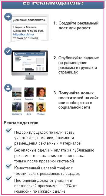 Promotion csoport VKontakte - a közösség, fórumok és közösségi hálózatok