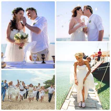Egy romantikus esküvő a görög stílusban