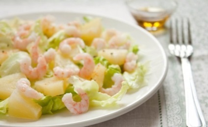 Saláta garnélarák - finom receptek fotókkal és videó