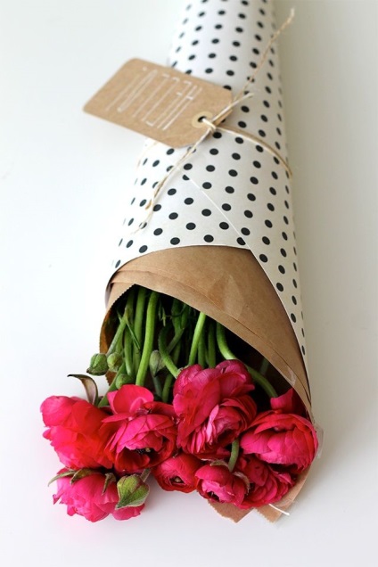 Titkot, hogyan kell csomagolni virágkötő virágok