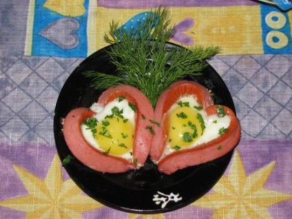 Hearts of kolbász - fotoretsept a konyhában