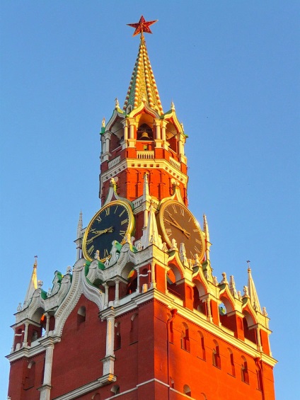 Spasskaya torony a moszkvai Kreml leírás