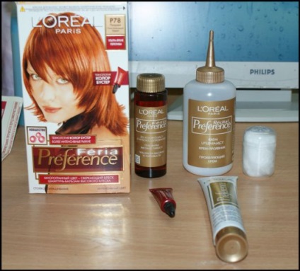 Ellenálló festék preferencia Hair (p78 paprika) L - oreal - vélemények, fényképek és ár