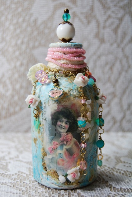 55 ötletek decoupage Üvegen és lépésről lépésre (a decoupage technika) 55. Ötletek decoupage üvegre és lépésről lépésre