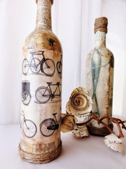 55 ötletek decoupage üvegen, és lépésről lépésre útmutató (decoupage) 55. Ötletek decoupage üvegre és lépésről lépésre