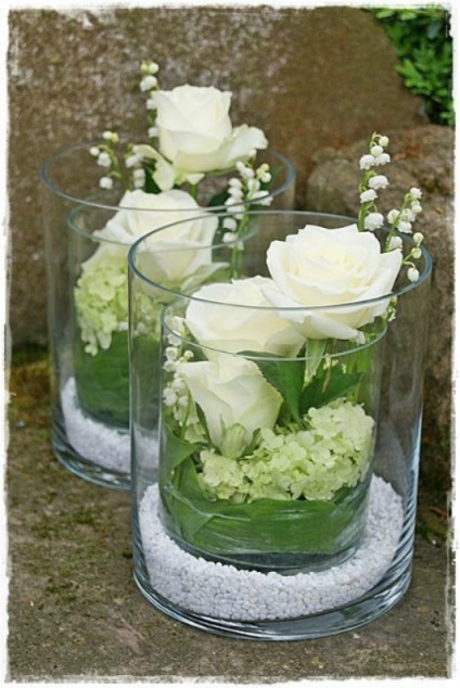 Alternatívák vázák virág kompozíciók - otthon, kézzel készített