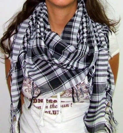Arab sál shemag (arafatka) -, hogyan kell viselni, nyakkendő, saiga