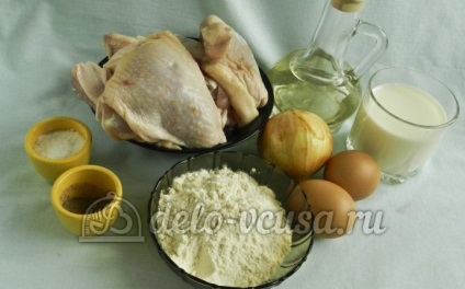 Benderikok csirke recept egy fotó - egy lépésről lépésre főzés palacsinta csirke
