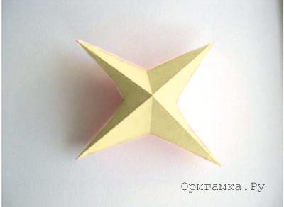 Cow papír - összecsukható technika számok Moduláris origami lépésről lépésre képek 1