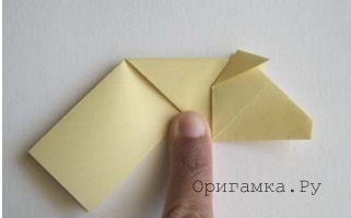 Cow papír - összecsukható technika számok Moduláris origami lépésről lépésre képek 1