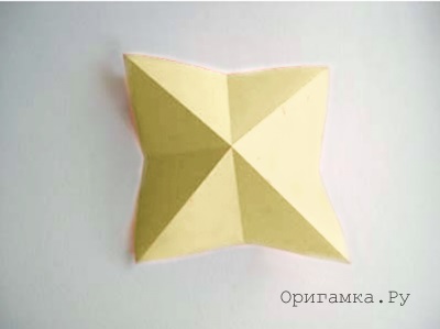 Cow papír - összecsukható technika számok Moduláris origami lépésről lépésre képek 1