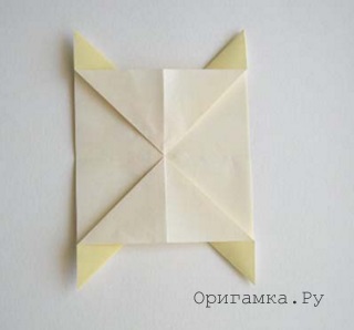 Cow papír - összecsukható technika számok Moduláris origami lépésről lépésre képek 1