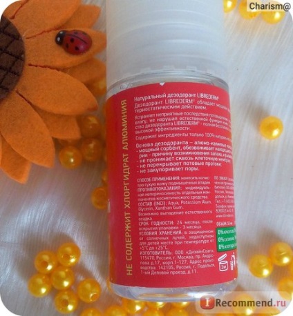 librederm természetes dezodor - „Új! Biztonságos dezodor-alumínium-alapú-timsó
