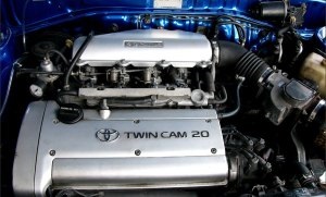 Motor TOYOTA 4a-ge öt generáció 16v és 20v (piros top, ezüst fel, fekete felső)