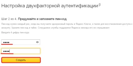 A kéttényezős hitelesítés és jelszó kezelése Yandex