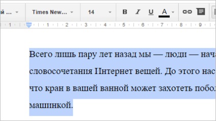 Google docs használja behúzás, a lapok és listák