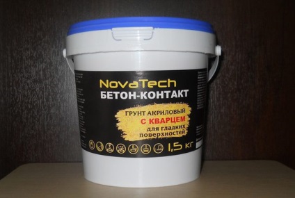 Primer betonaljzat - választás a kompozíció és annak alkalmazása (primer) Primer betonaljzat - választás a kompozíció és annak alkalmazása