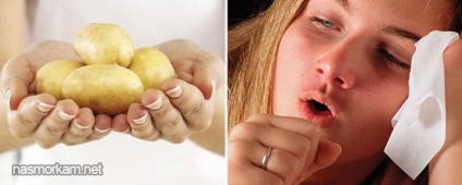 Hogyan lélegezni át a burgonyát a hideg inhalációs lépésről lépésre