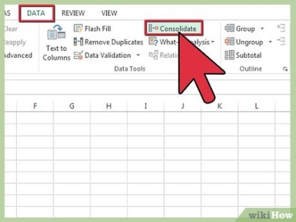 Hogyan megszilárdítsa az adatokat Excel