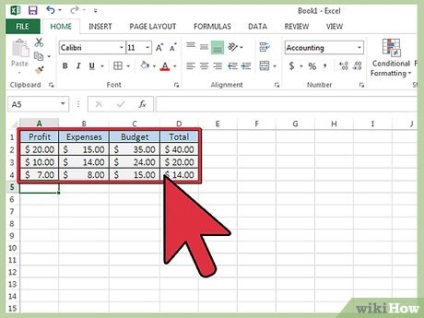 Hogyan megszilárdítsa az adatokat Excel