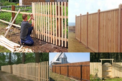 Hogyan építsünk egy fából készült kerítés kezével