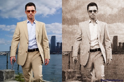 Hogyan öregszik a kép, fotó vagy kép Photoshop (Photoshop) Hogyan öregszik a kép, fotó vagy kép Photoshop