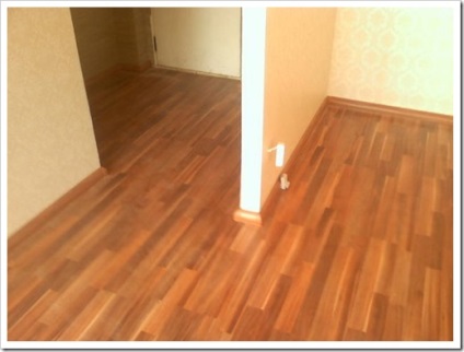 Hogyan feküdt linóleum kezét forgácslap, OSB szóló, a táncparketten (parketta) Hogyan feküdt linóleum kezét forgácslap, OSB szóló, a padlóra
