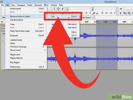 Hogyan lehet eltávolítani a nem kívánt audio Audacity segítségével